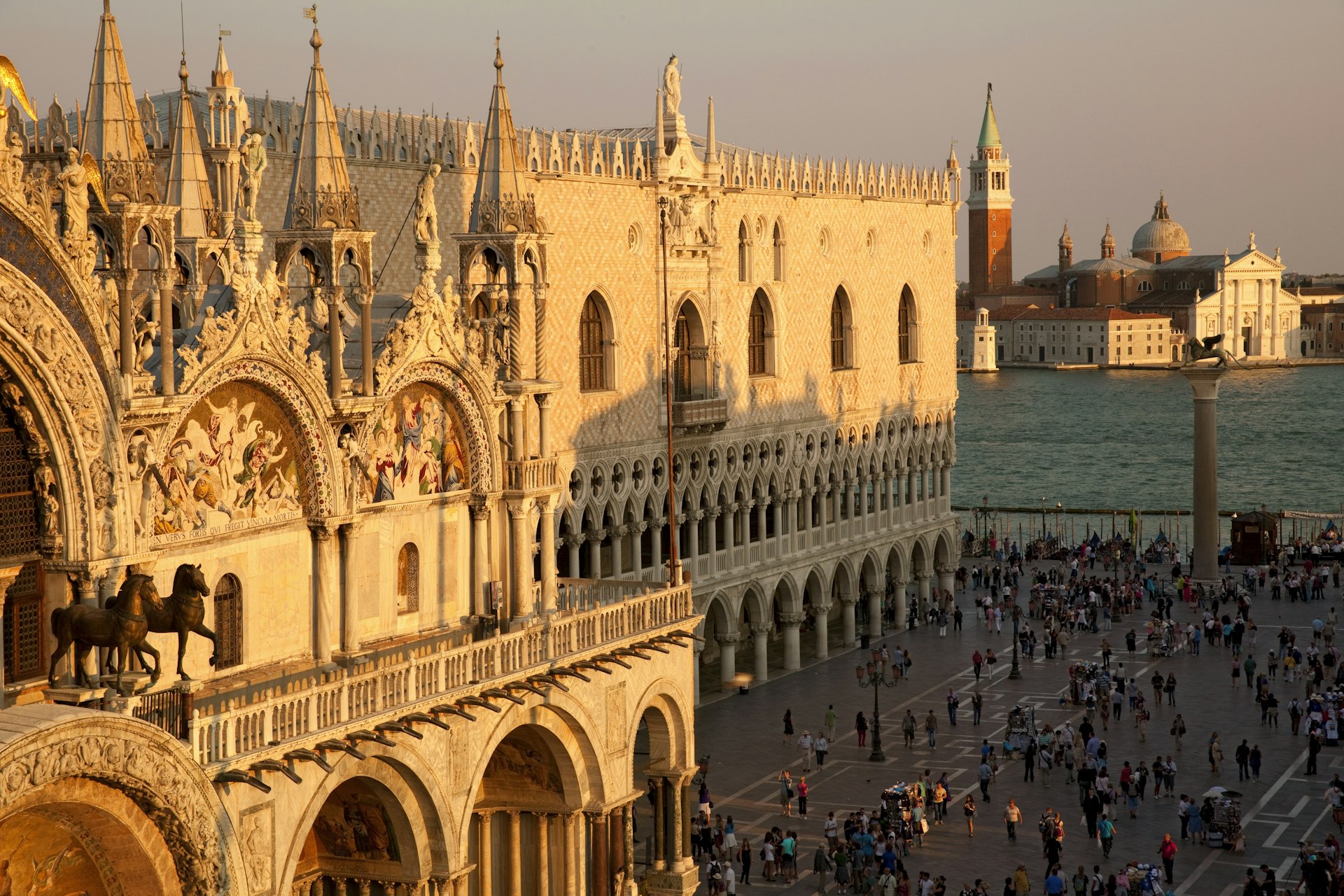 Sun setting on St Mark’s Square