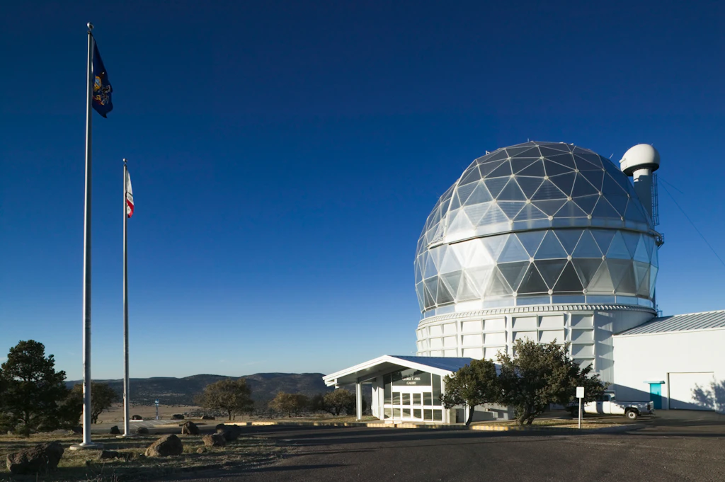 USA, Texas, Fort Davis, McDonald Observatory 430 inch Hobby-Eberly Telescope at the Fort Davis, McDonald Observatory in Texas