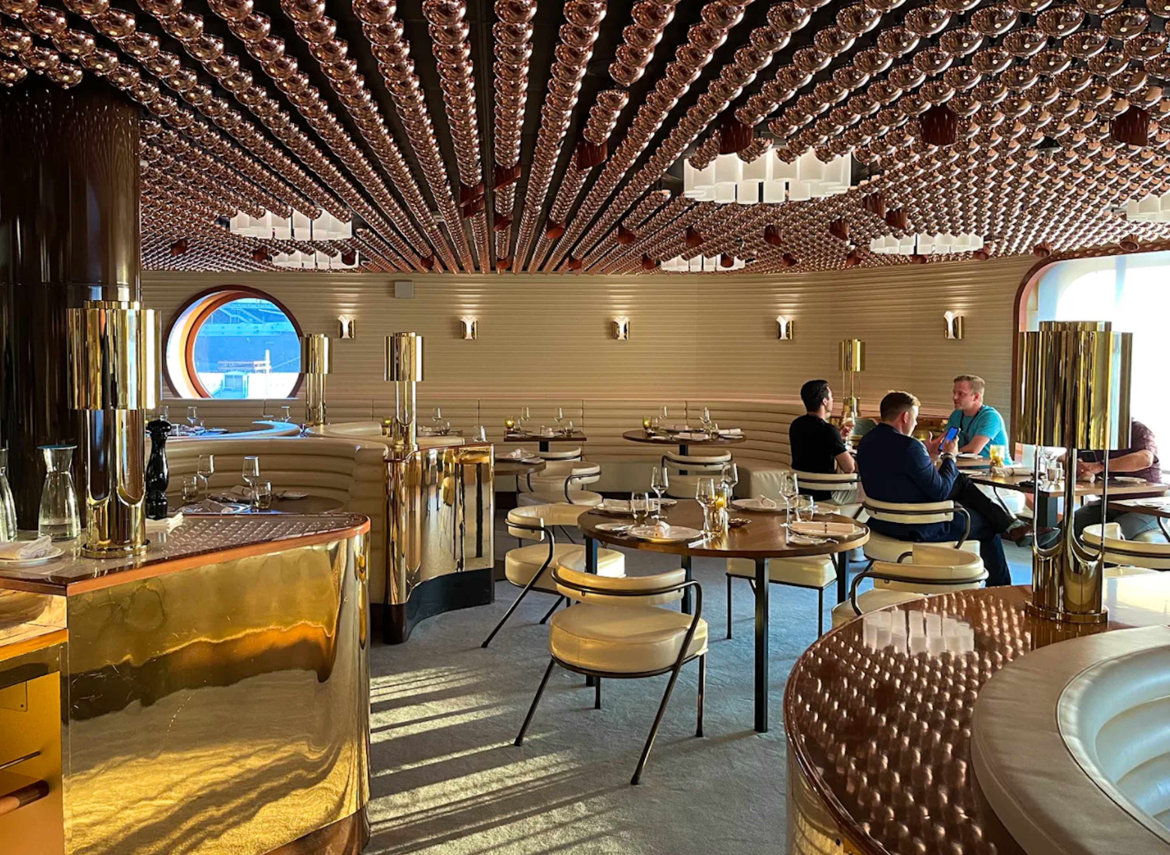 Dining area of Virgin Voyage's Scarlet Lady