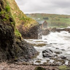 The Cushendun Caves, a famous filming location for fantasy shows.
