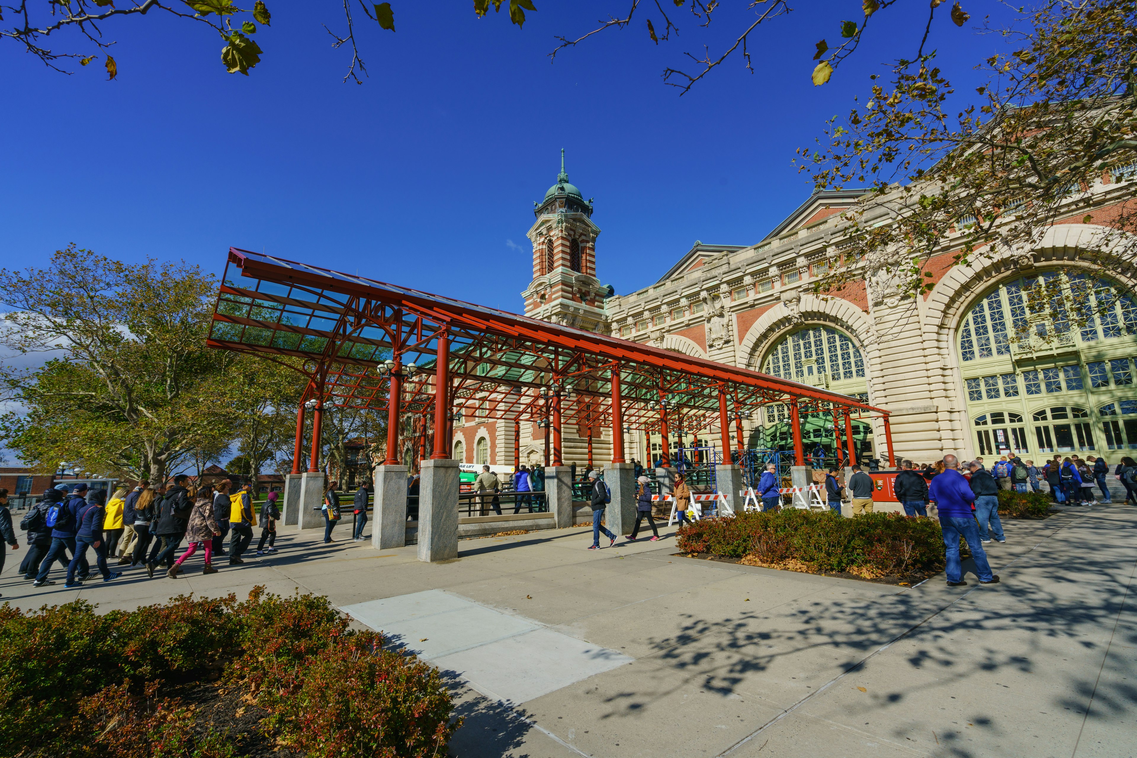 The exterior of the Ellis Island National Museum of Immigration