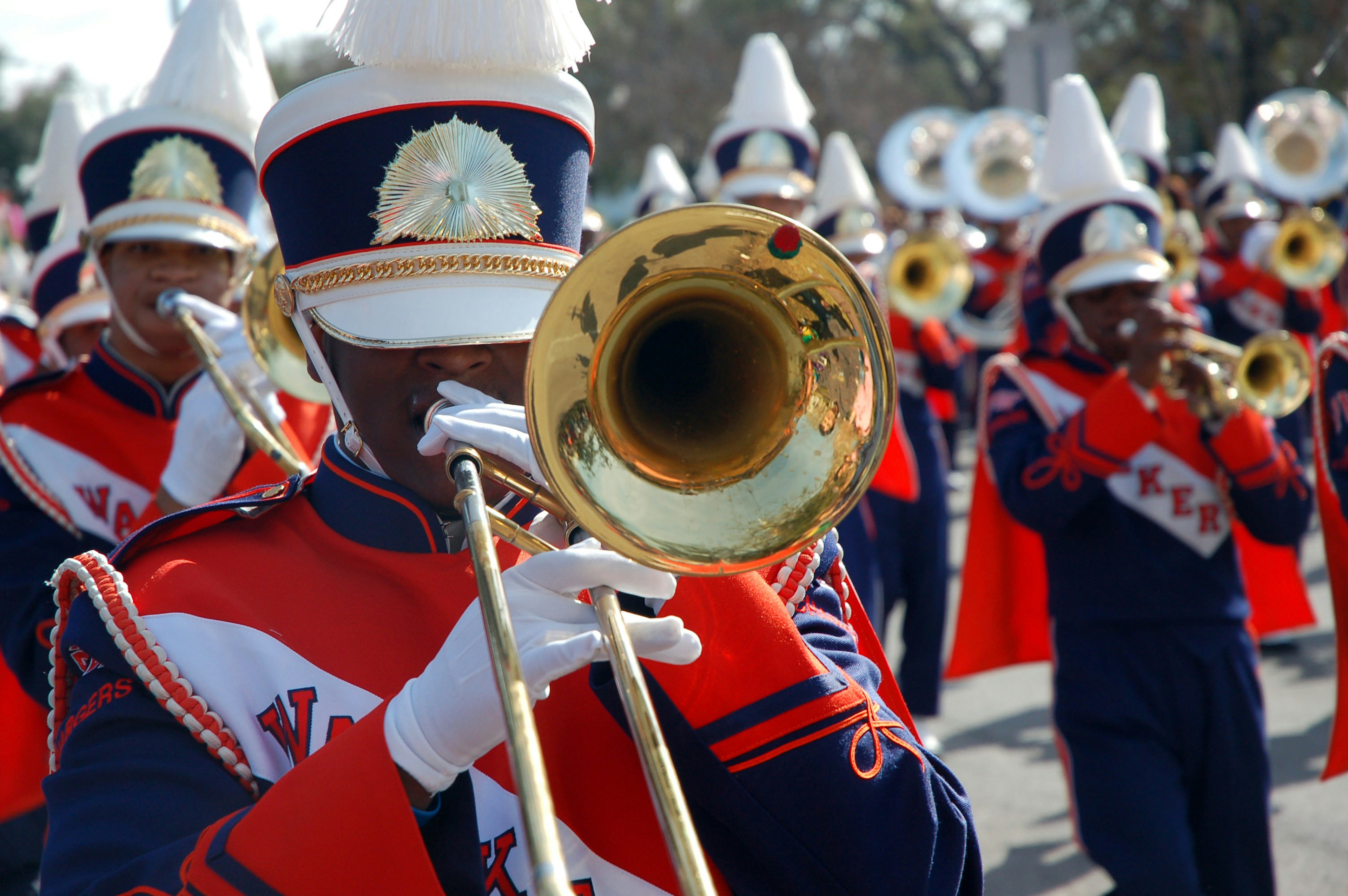 Marching band, Mardi Gras, New Orleans