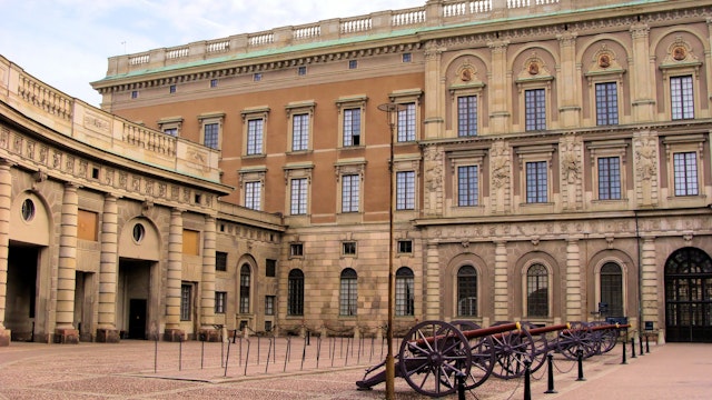 Outer courtyard at Stockholm's Royal Palace