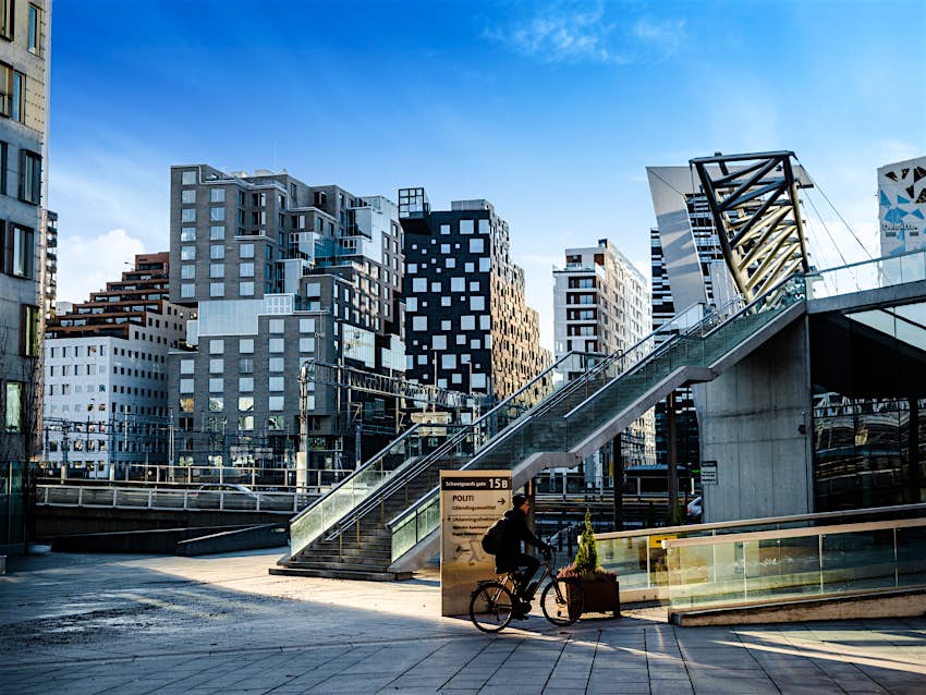Oslo's Barcode district Oslo's Barcode district rises from the fjord like an urban and super trendy in Norway. Oslo,