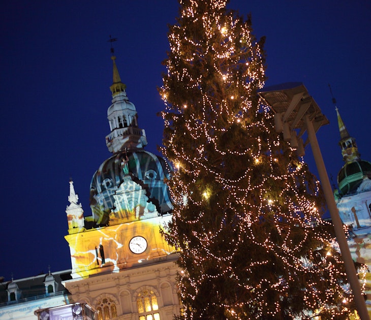 Every one of Graz's Christmas markets has a decorated Christmas tree.
