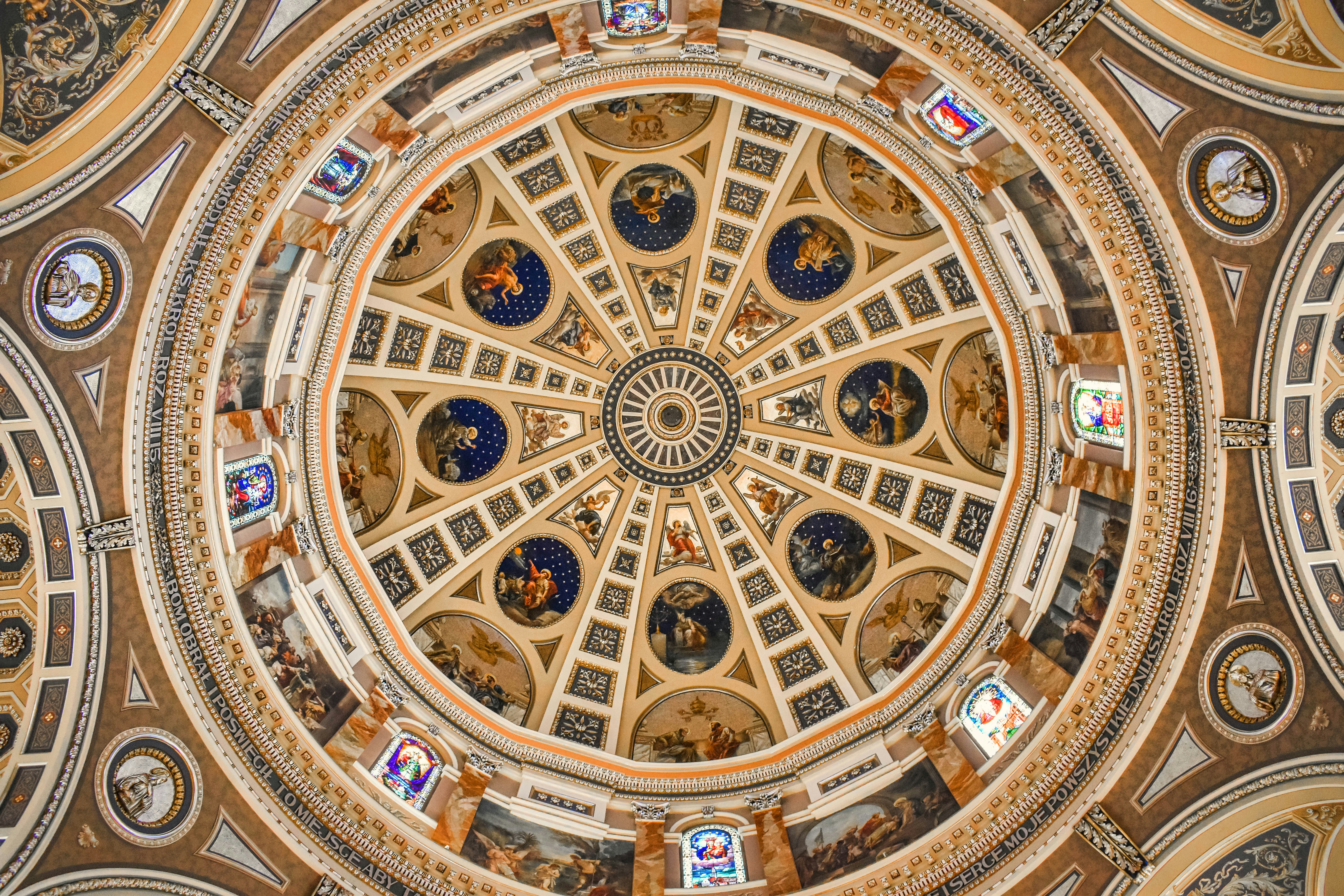 Interior view of the dome at the Basiilica of St. Josaphat