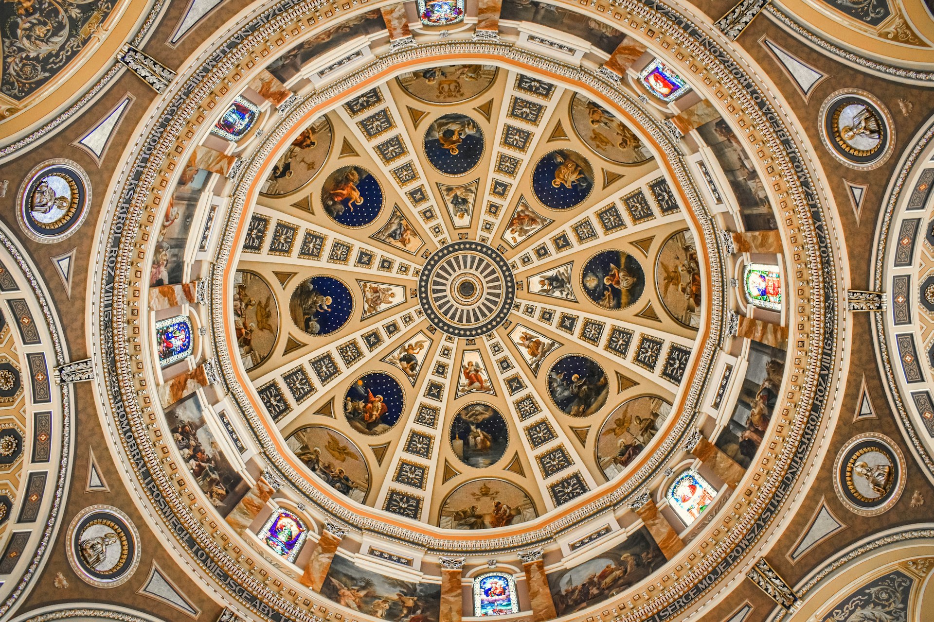 Interior view of the dome at the Basiilica of St. Josaphat
