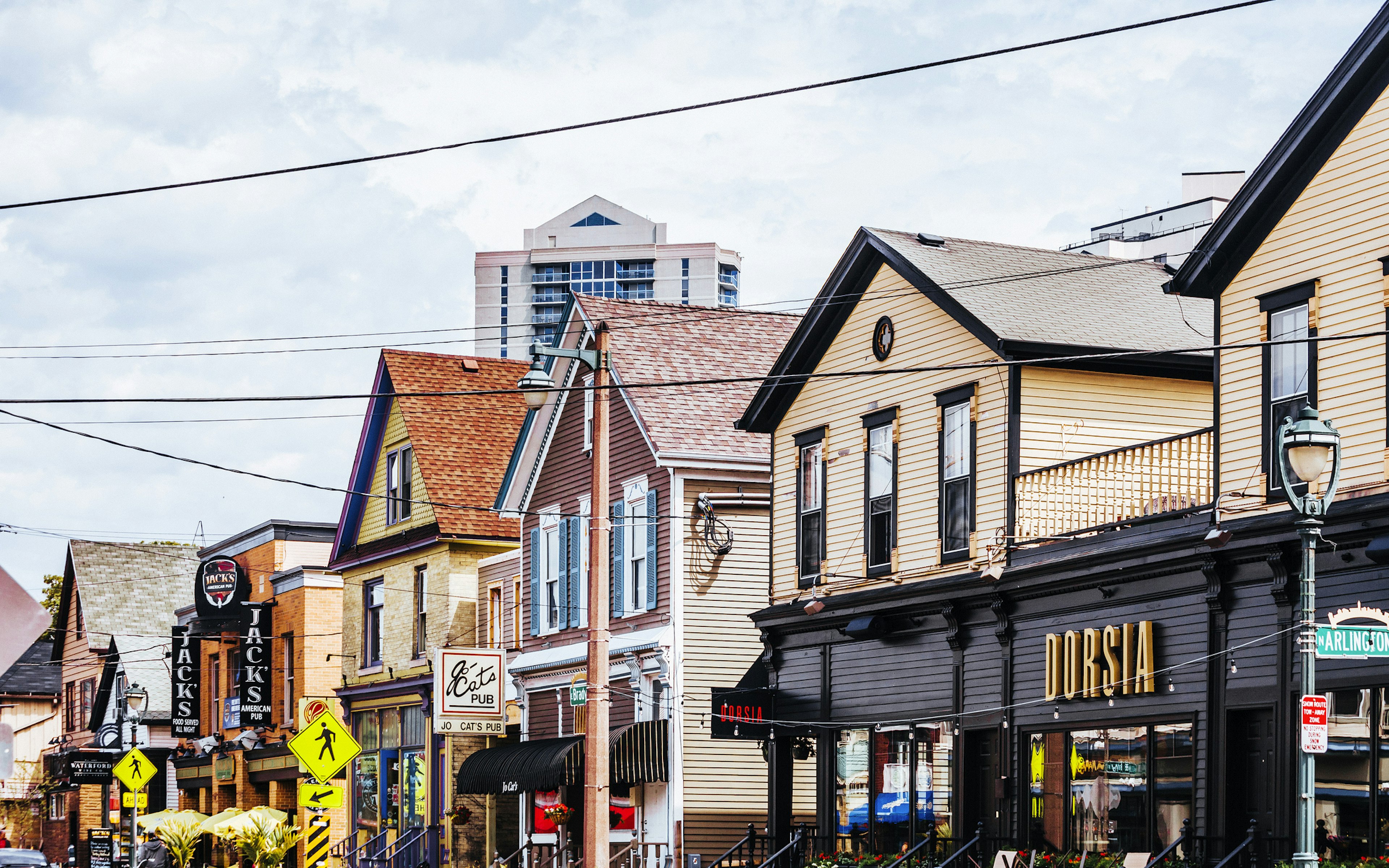 Businesses on Brady Street in Milwaukee