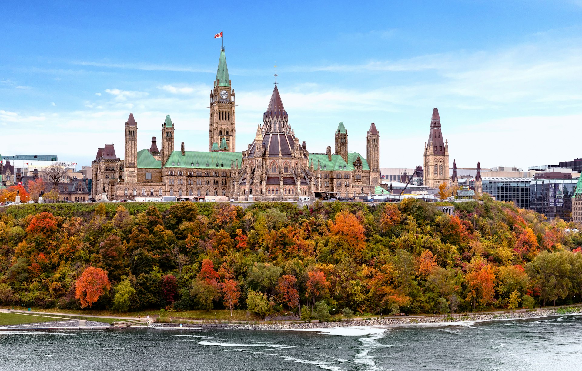 Parliament Hill in Fall, Ottawa, Ontario, Canada