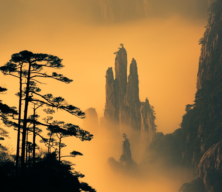 Huangshan is in the east of China and close to Shanghai. It is one of the most popular tourist destinations in China.