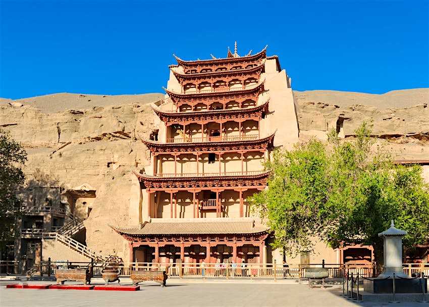 Buddhist temple at the Mogao Caves