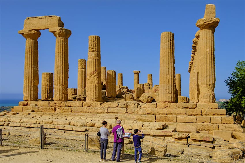 Visitors to the Valley of the Temples, Sicily
