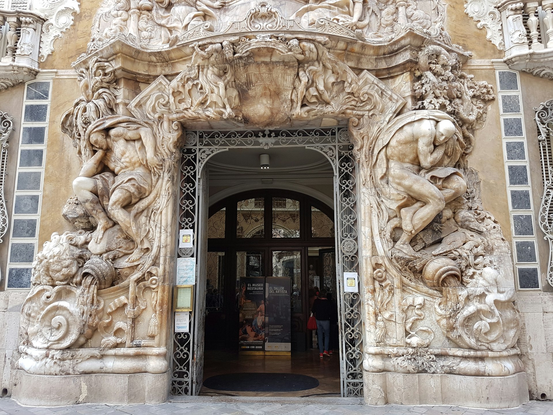 Ornate entrance to Museo Nacional de Cerámica