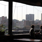 Enjoy a drink with great views of Jo'burg.
