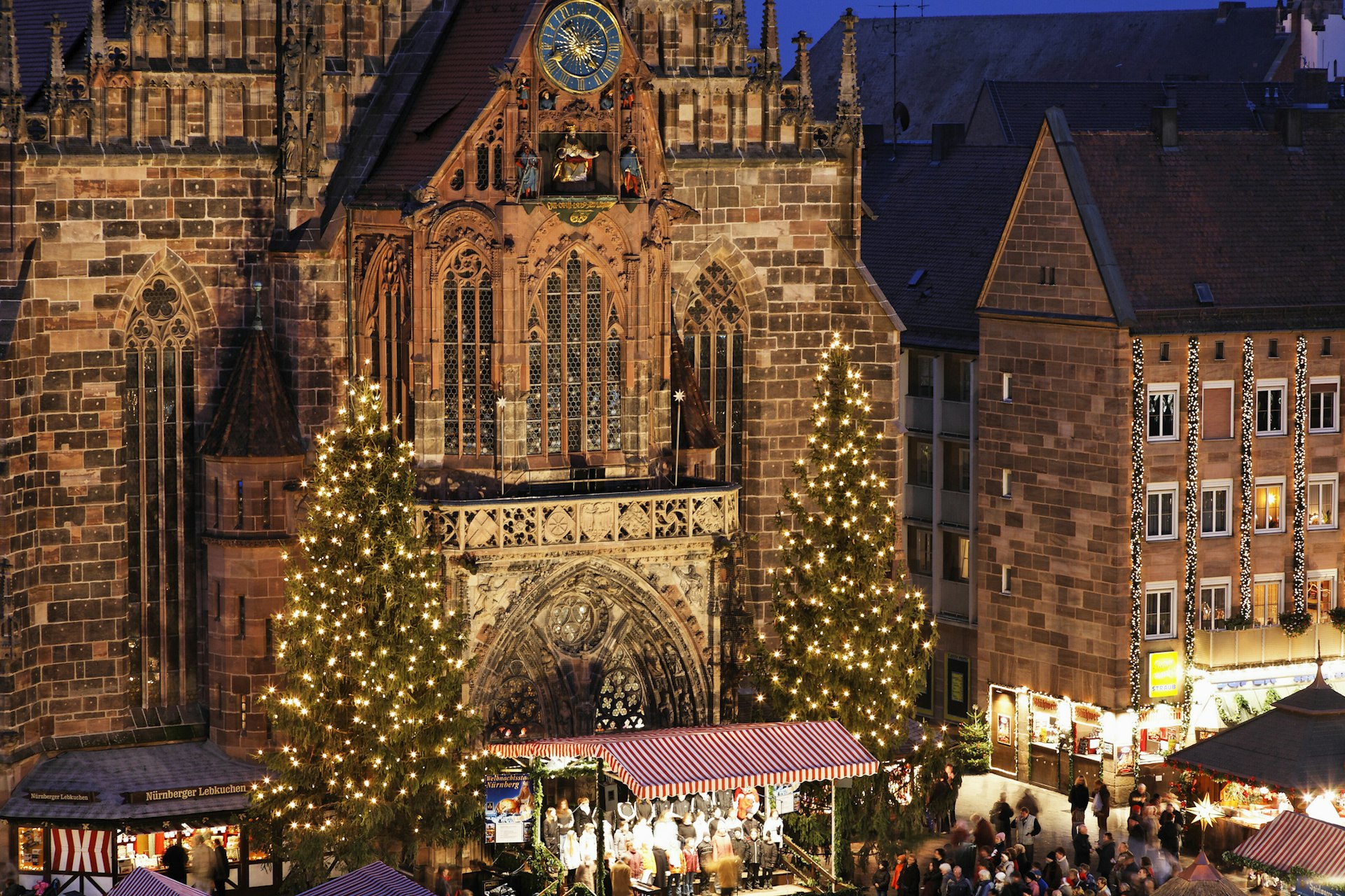Nuremberg, View of Christkindlmarkt