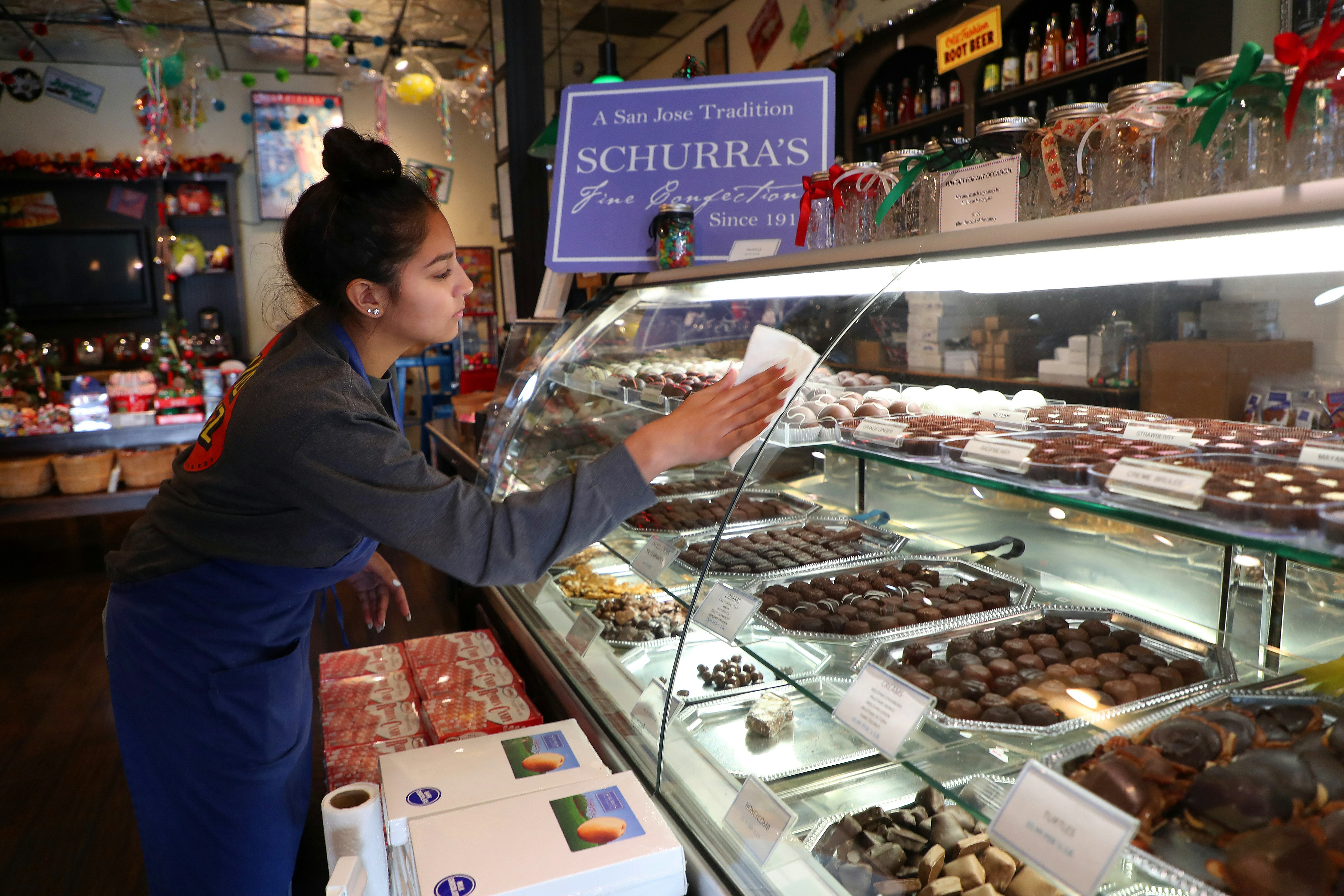 The Willow Glen Sweet Shoppe sells Schurra's Fine Confections