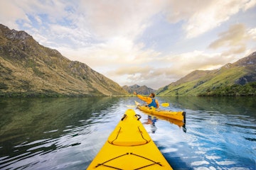 Moke Lake kayakers.