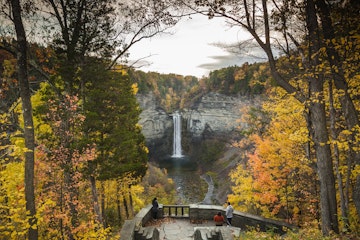 The spectacular Taughannock Falls is worth the hike to view it