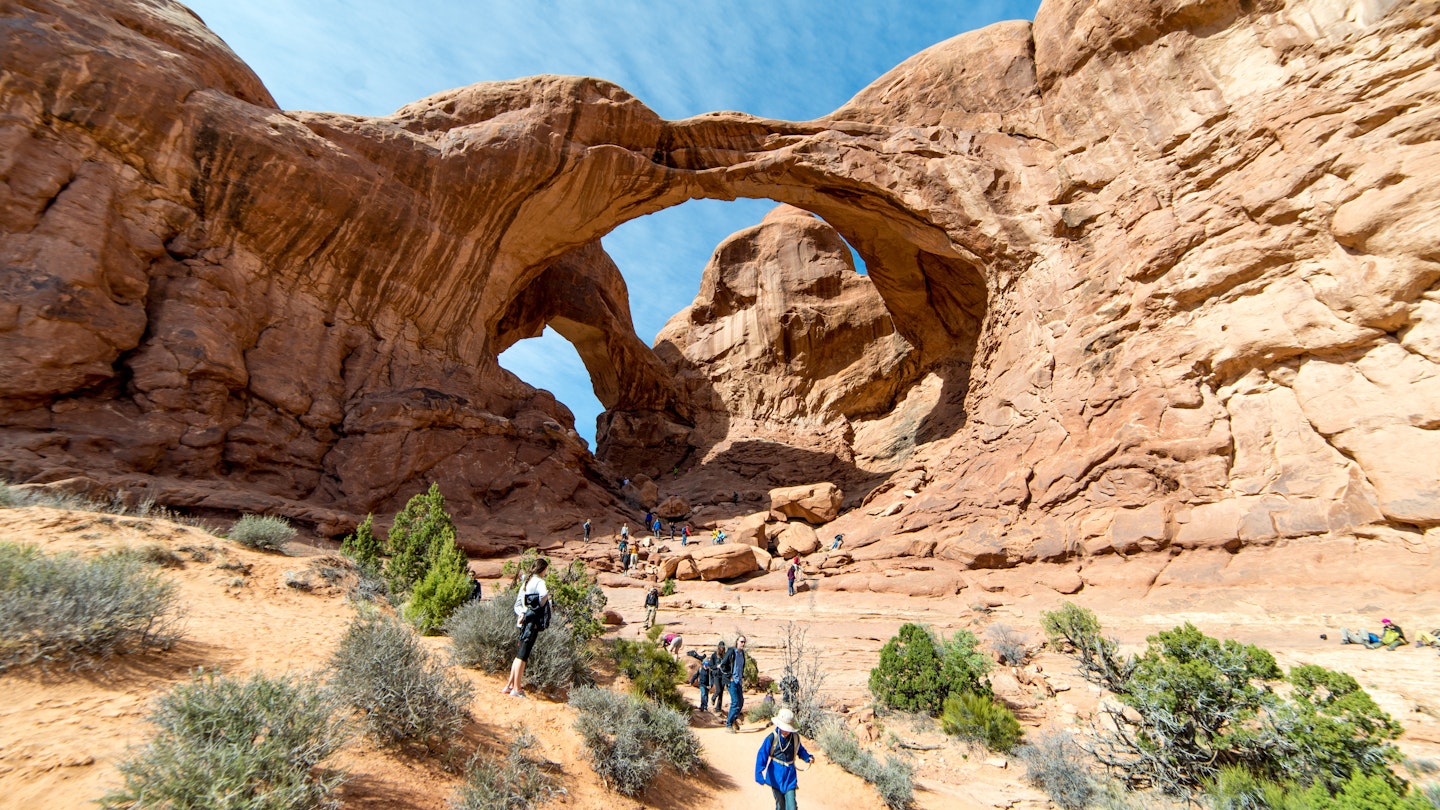 Double Arch in Arches National Park.