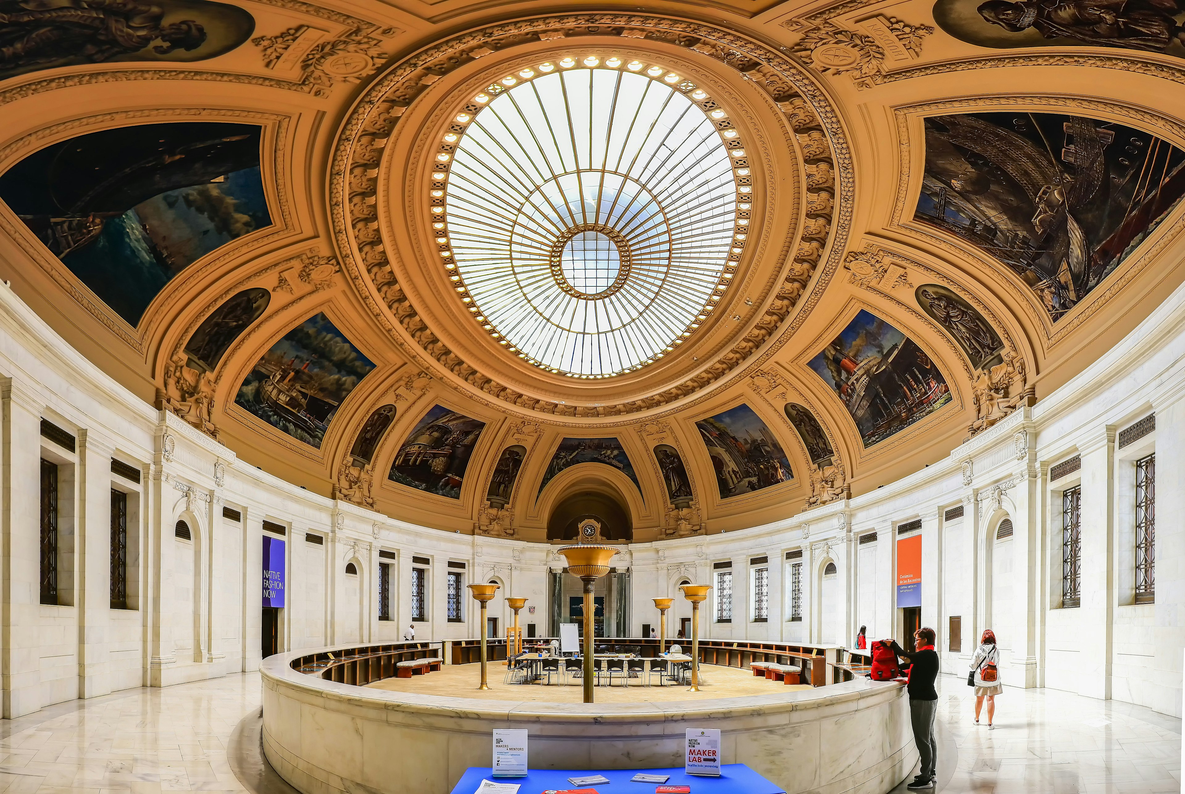 Interior of the main hall in the National Museum of the American Indian