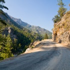 Image of the road near Alanya in Taurus Mountains, Turkey.