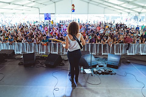AUSTIN, TX / USA - OCTOBER 6th, 2018:  Jackie Venson performs onstage at Zilker Park during Austin City Limits 2018 l: Best time to visit Texas