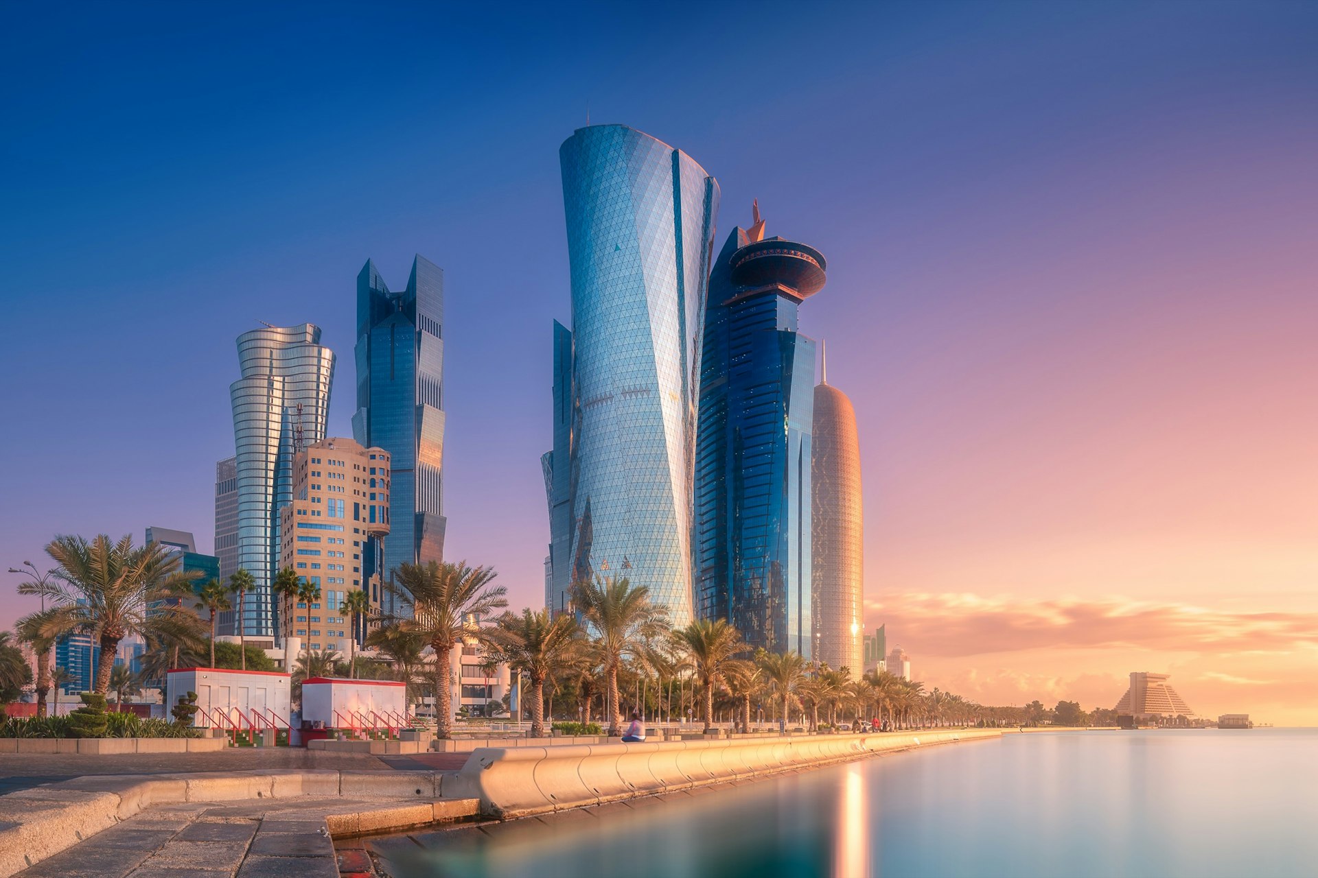 Skyline of West Bay and Doha City Center, Qatar