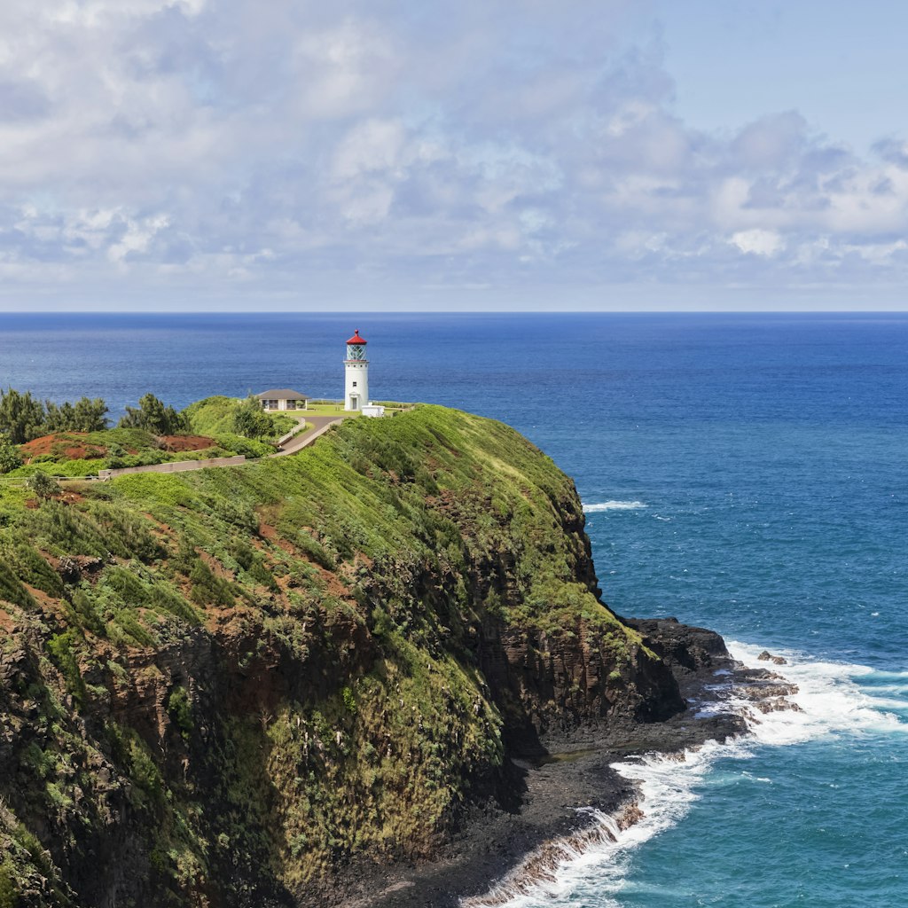 USA Pacific Ocean, Hawaii, Kauai, Kilauea Point National Wildlife Refuge, Kilauea Point, Kilauea Lighthouse