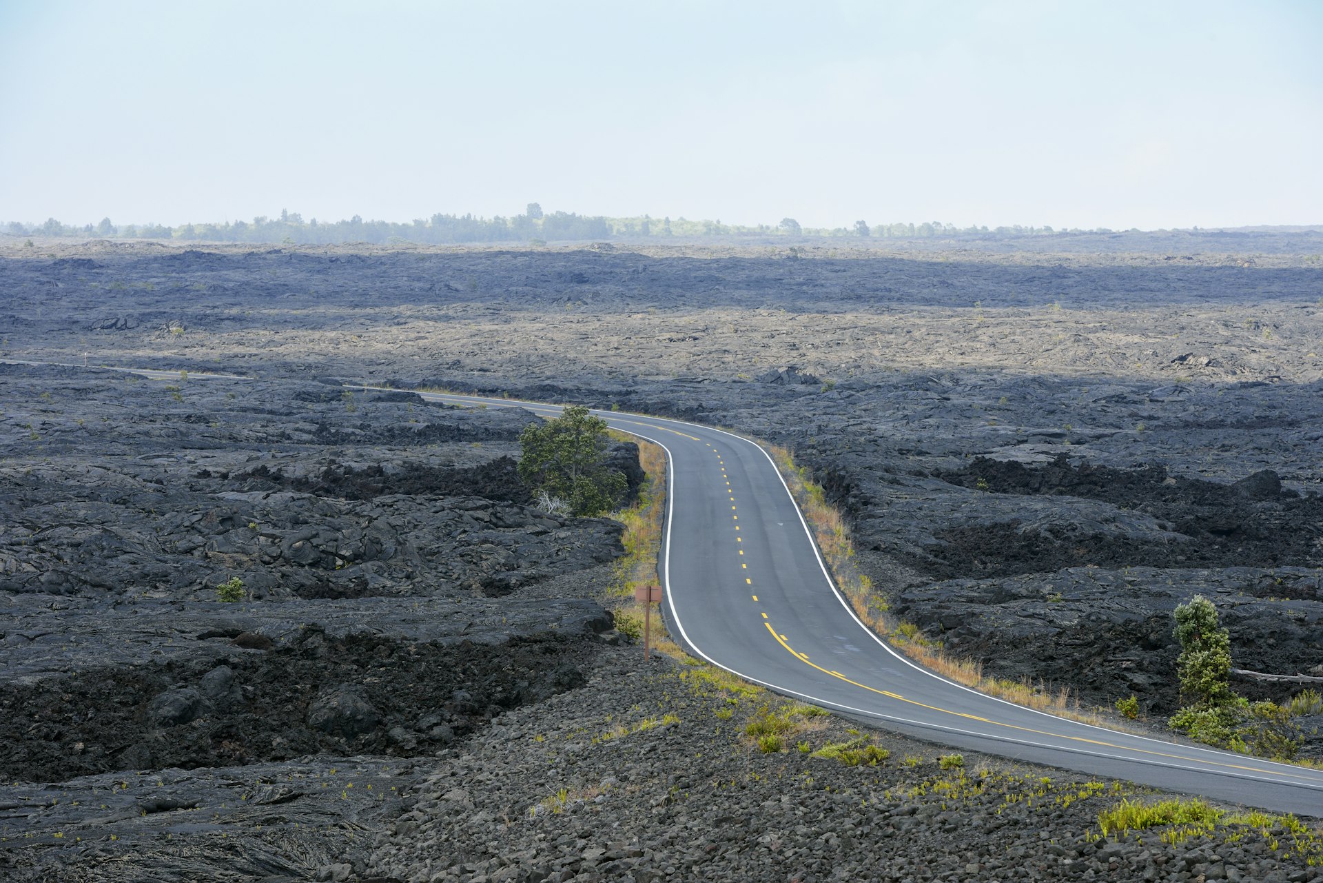 Chain of Craters Road in Volcanoes National Park in Big Island, Hawaii