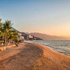Puerto Vallarta sunset and palms - Puerto Vallarta, Jalisco, Mexico