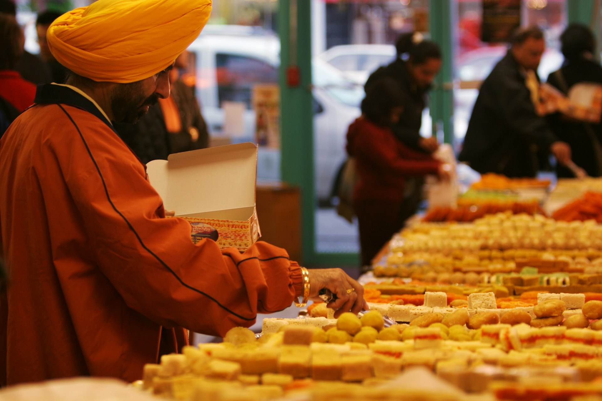 Sweet shopping for Diwali Festival at Pabla's Himalaya Restaurant, 6547 Main Street, Punjabi Market.