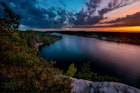 Sunset at Lake Awosting, Minnewaska State Park. New York
