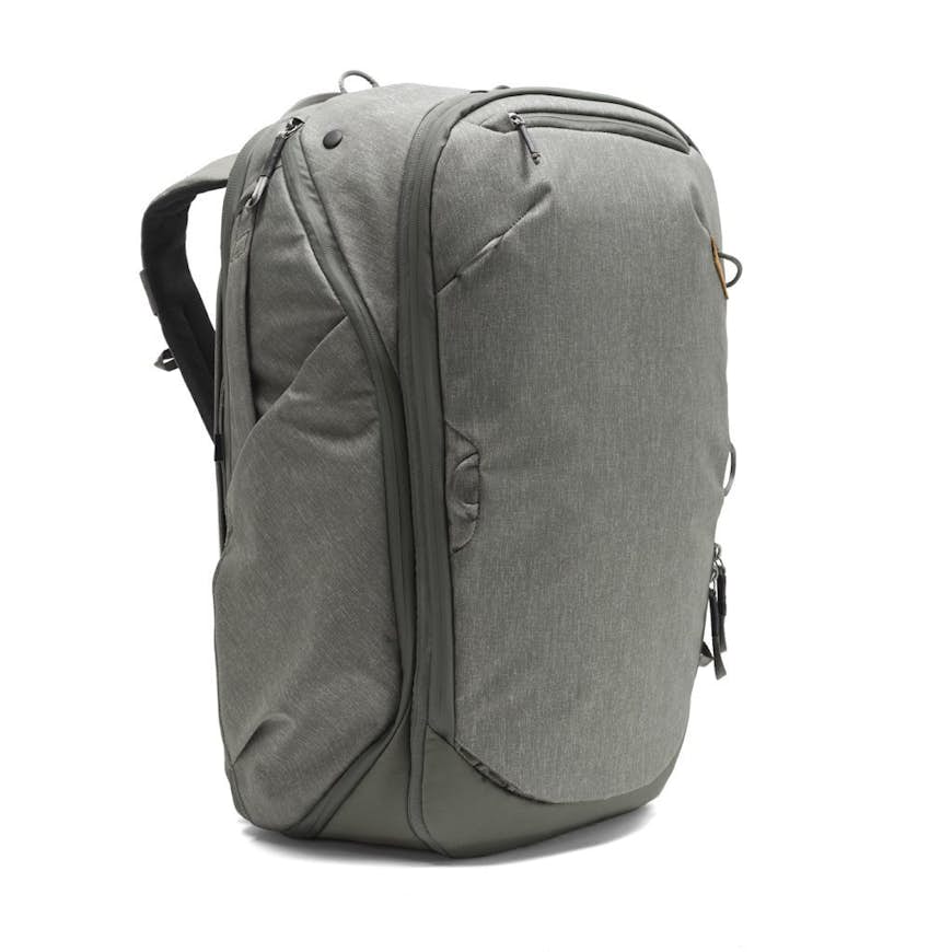 Peak Design's 45L travel backpack in grey