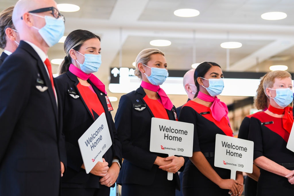 Sydney Airport Welcomes International Travellers As Border Restrictions Ease