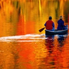 Couple Canoeing in Vermont