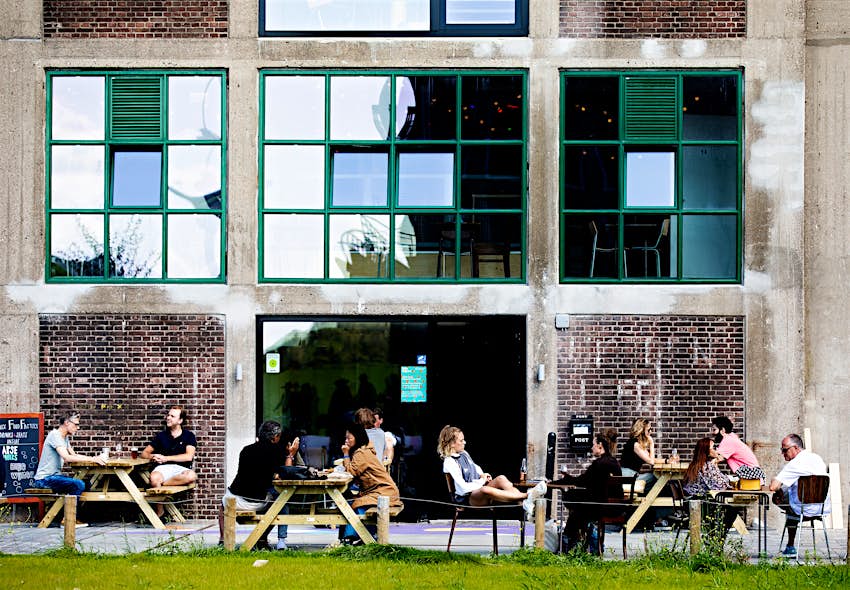 Fenix Food Factory in Rotterdam is a former warehouse now filled with entrepreneurs and chefs making their mark on the local food scene 