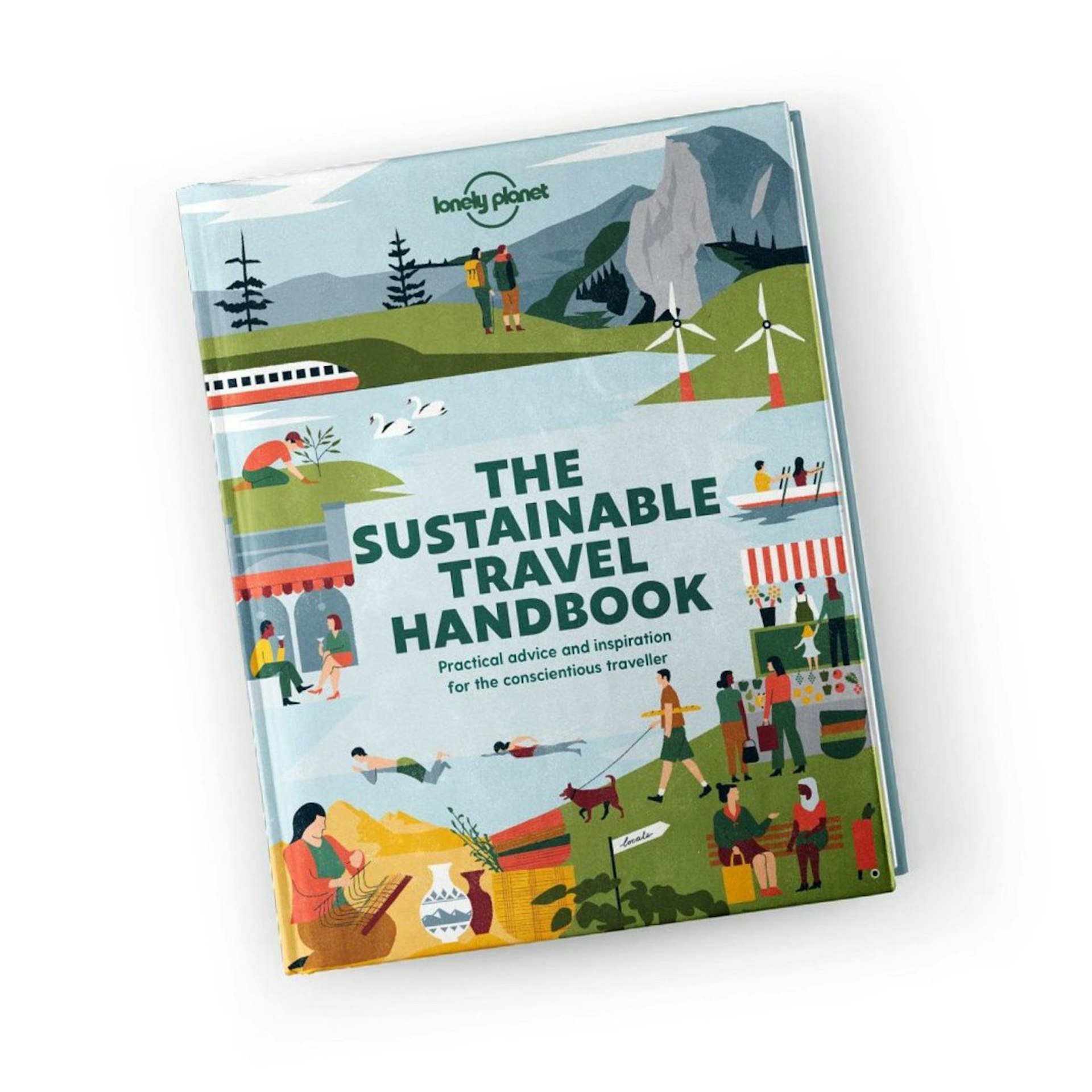 The cover of Lonely Planet's Sustainable Travel Handbook