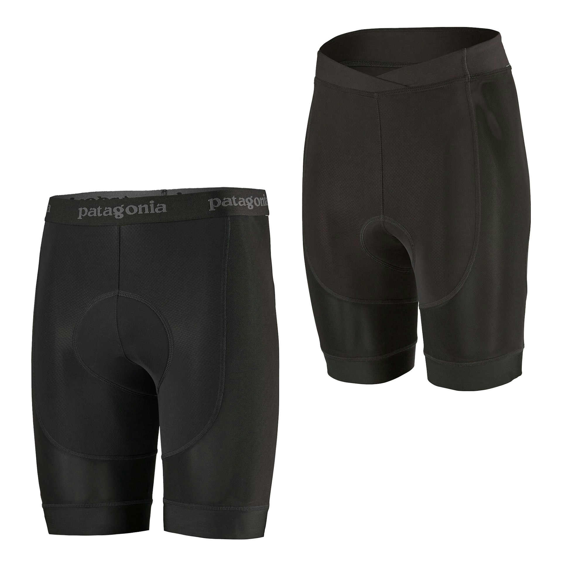 Black men's bike shorts from Patagonia