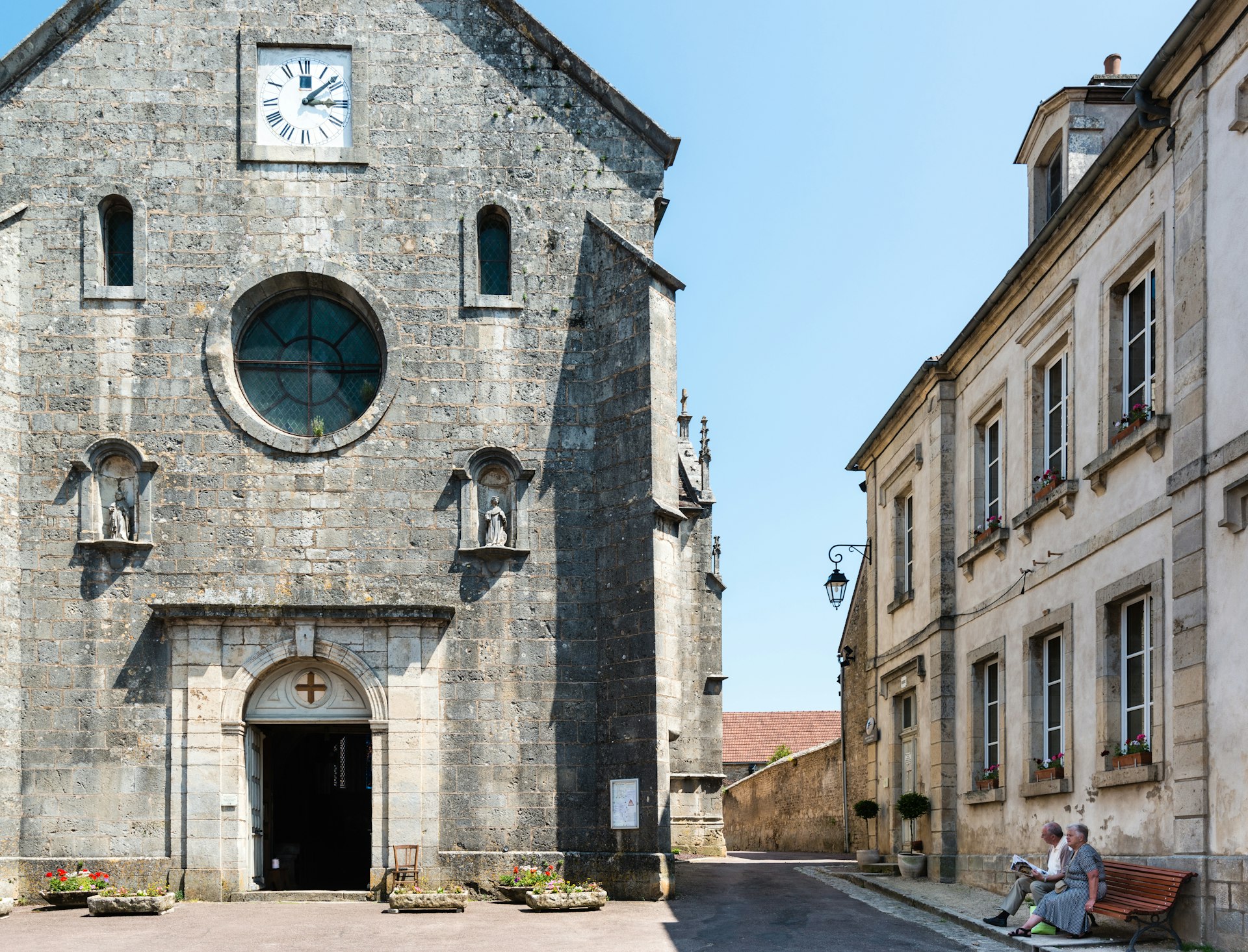 Saint Genest in the small town of Flavigny-Sur-Ozerain