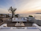 A balcony of the Penthouse Apartments at Hôtel Martinez Cannes by Hyatt