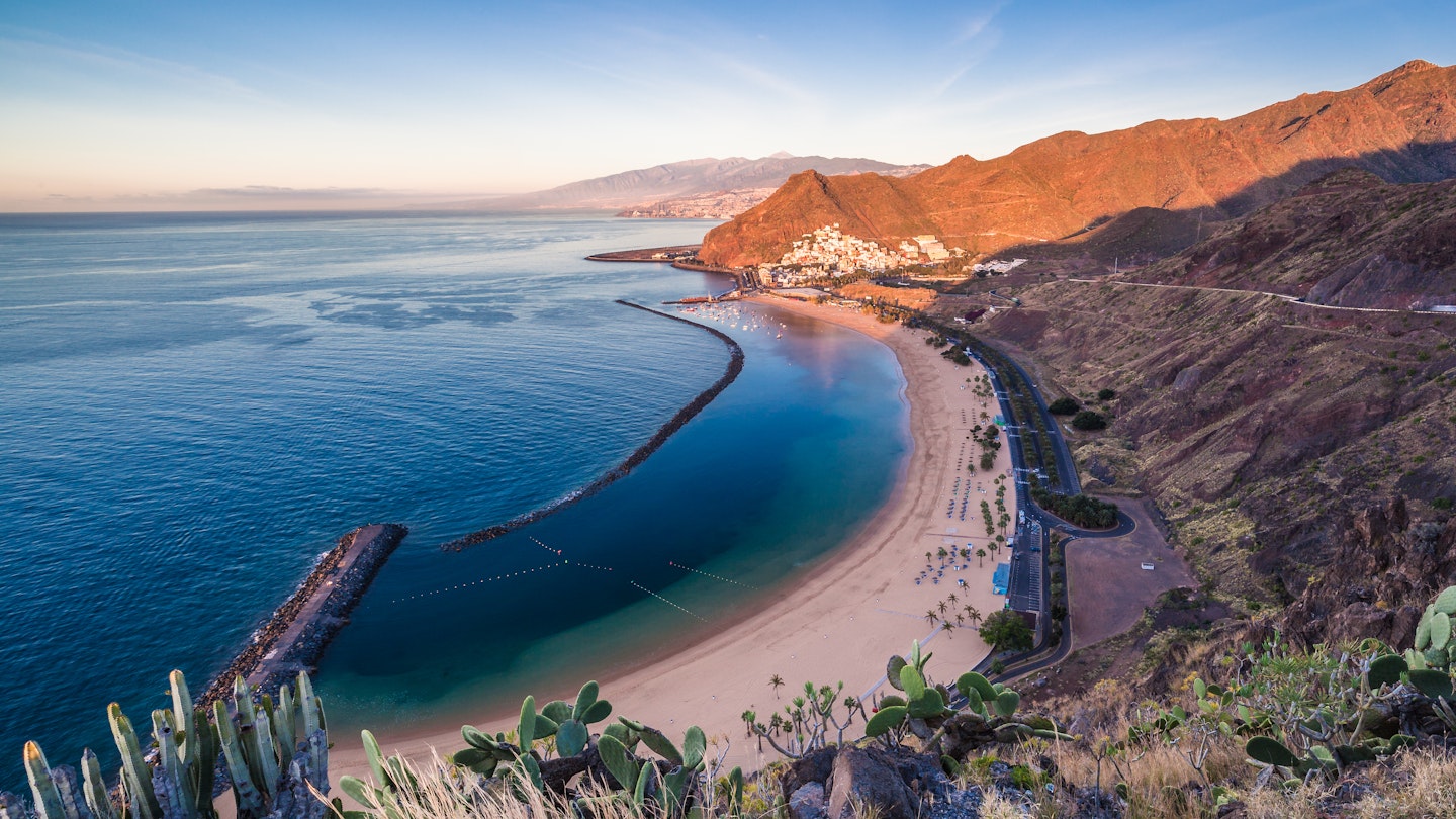 Playa de Las Teresitas in Tenerife, Spain.