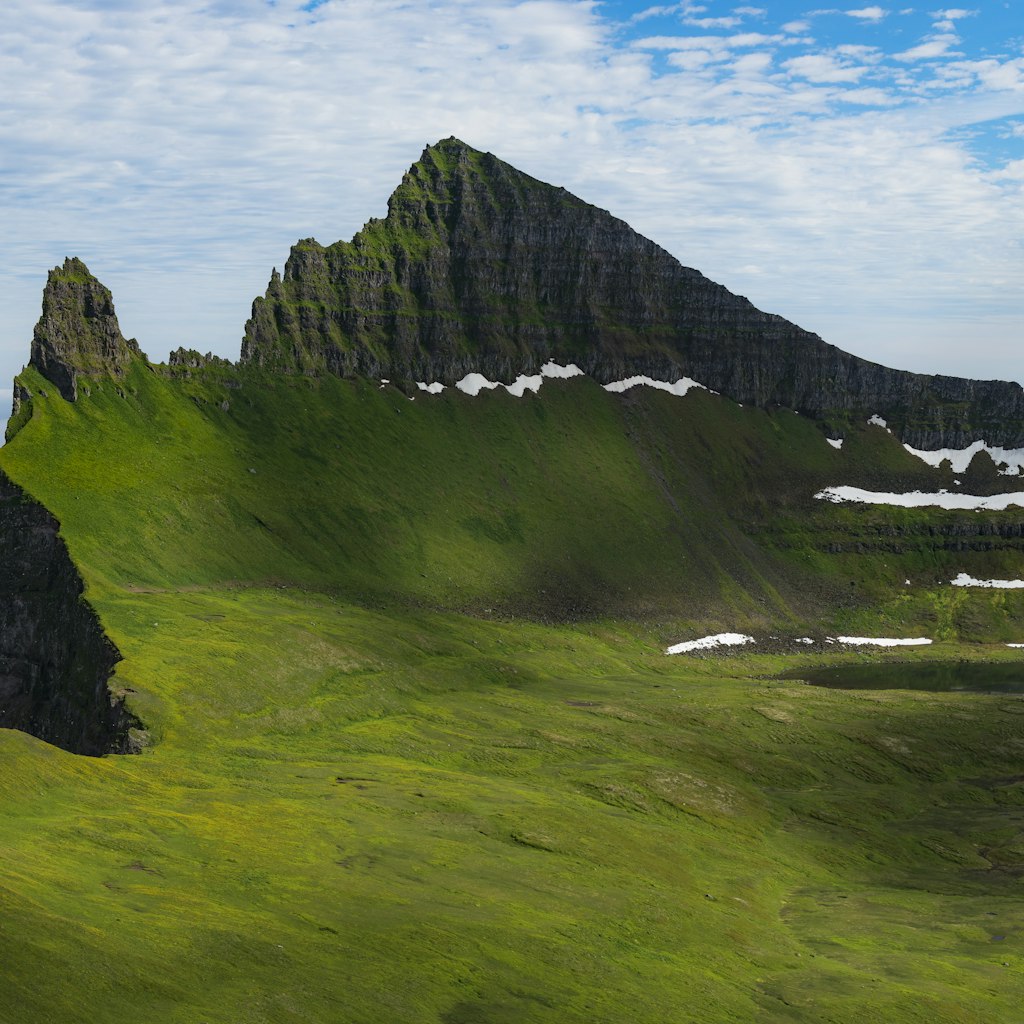 Hornbjarg cliffs at Hornstrandir Nature Reserve in Iceland.