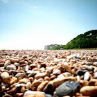 England, Kent, Deal, pebble beach, ground view