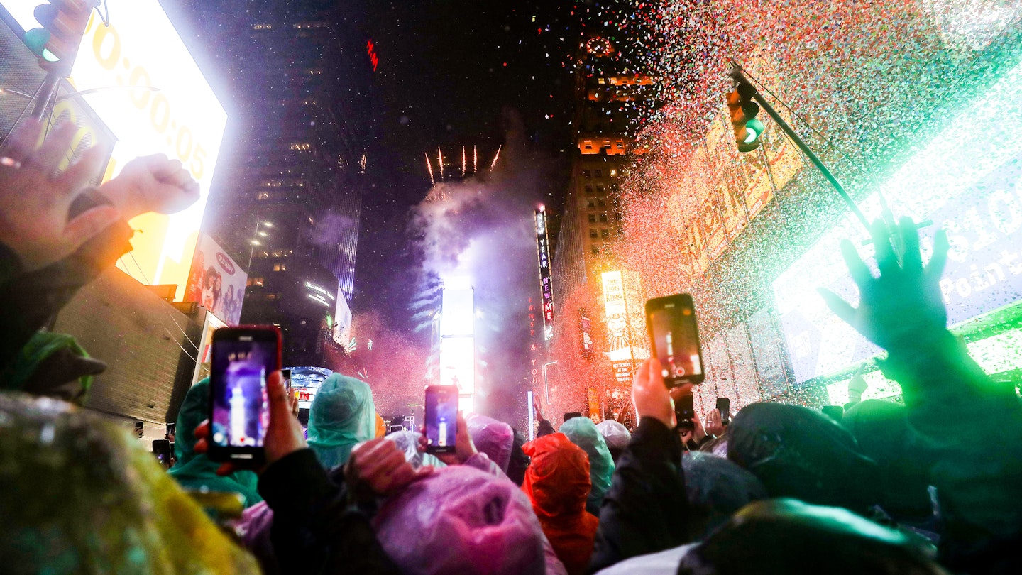 A new year celebration in Time Square, New York City, Usa.