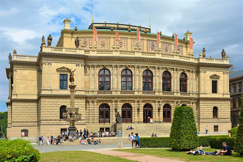 The Rudolfinum concert hall on Jan Palach square, Prague