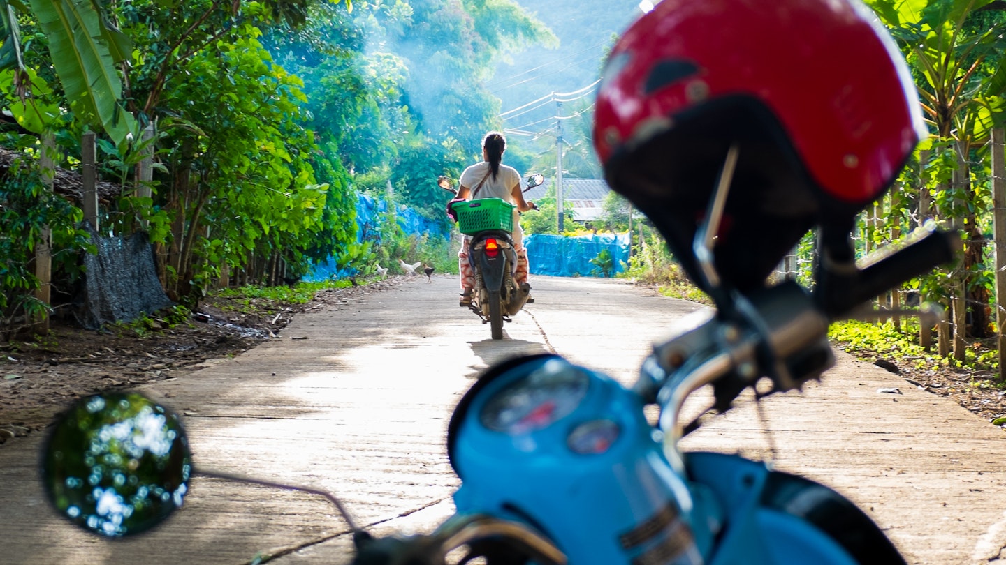 This picture was taken on the road to waterfalls somewhere near Pai, Thailand