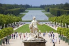 Versailles Palace, wide view of gardens