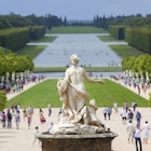 Versailles Palace, wide view of gardens