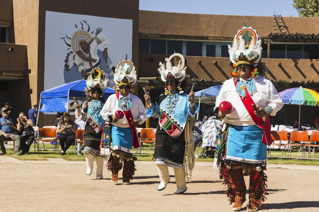 New Mexico, Albuquerque, Indian Pueblo Cultural Center, Zuni Eagle dance performance