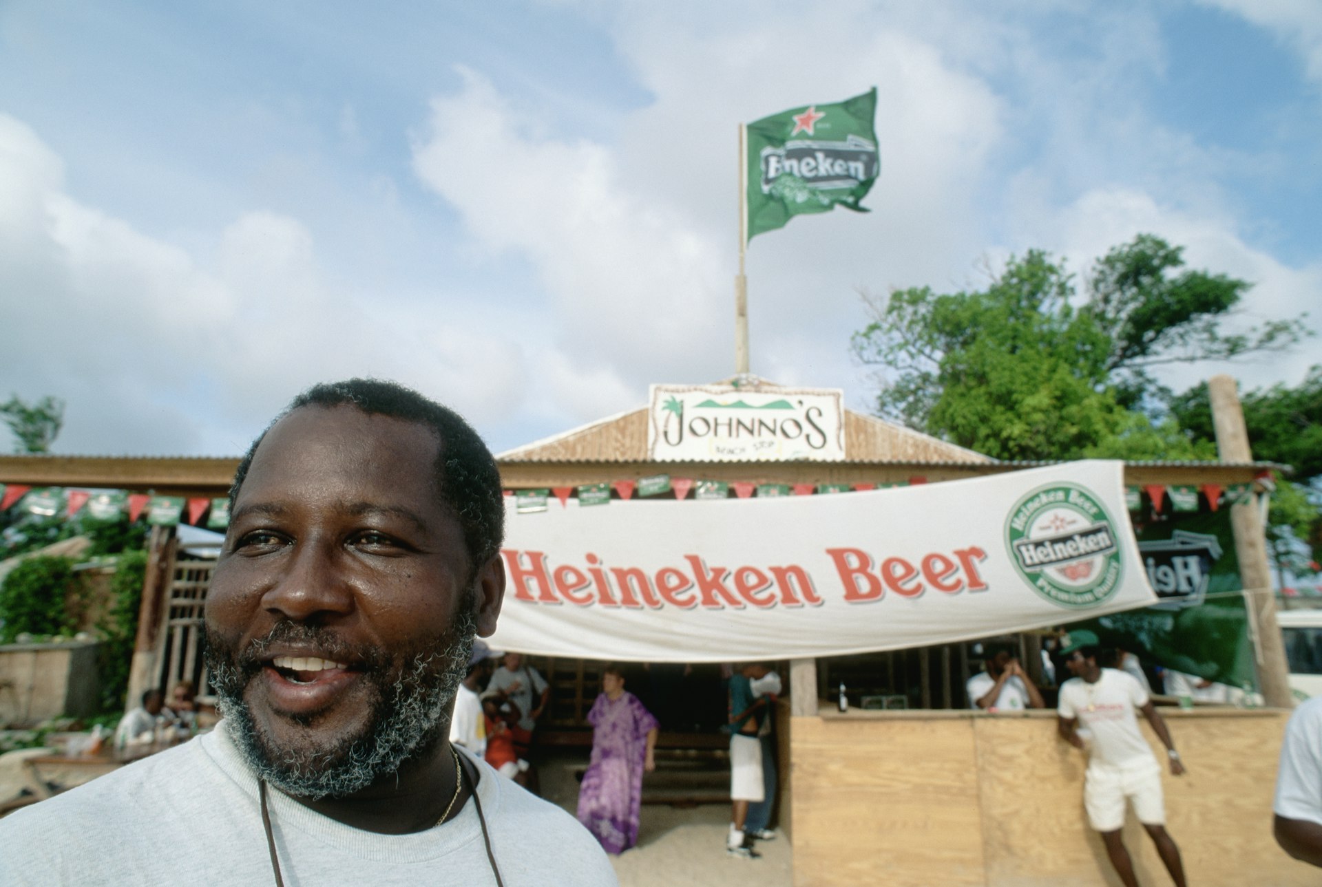 Owner of Johnno's beach bar in Anguilla